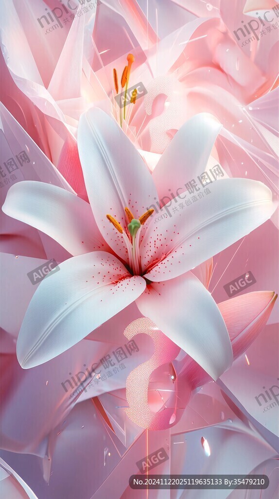 3d立体唯美花卉