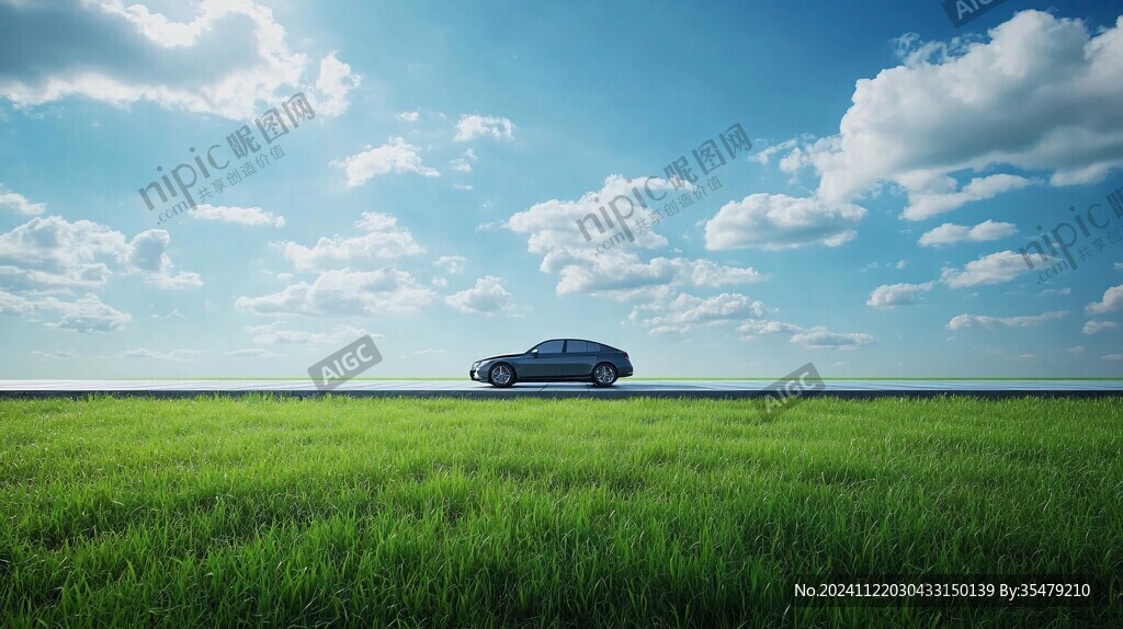 草原蓝天汽车