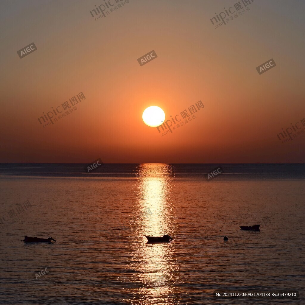 居延海日出