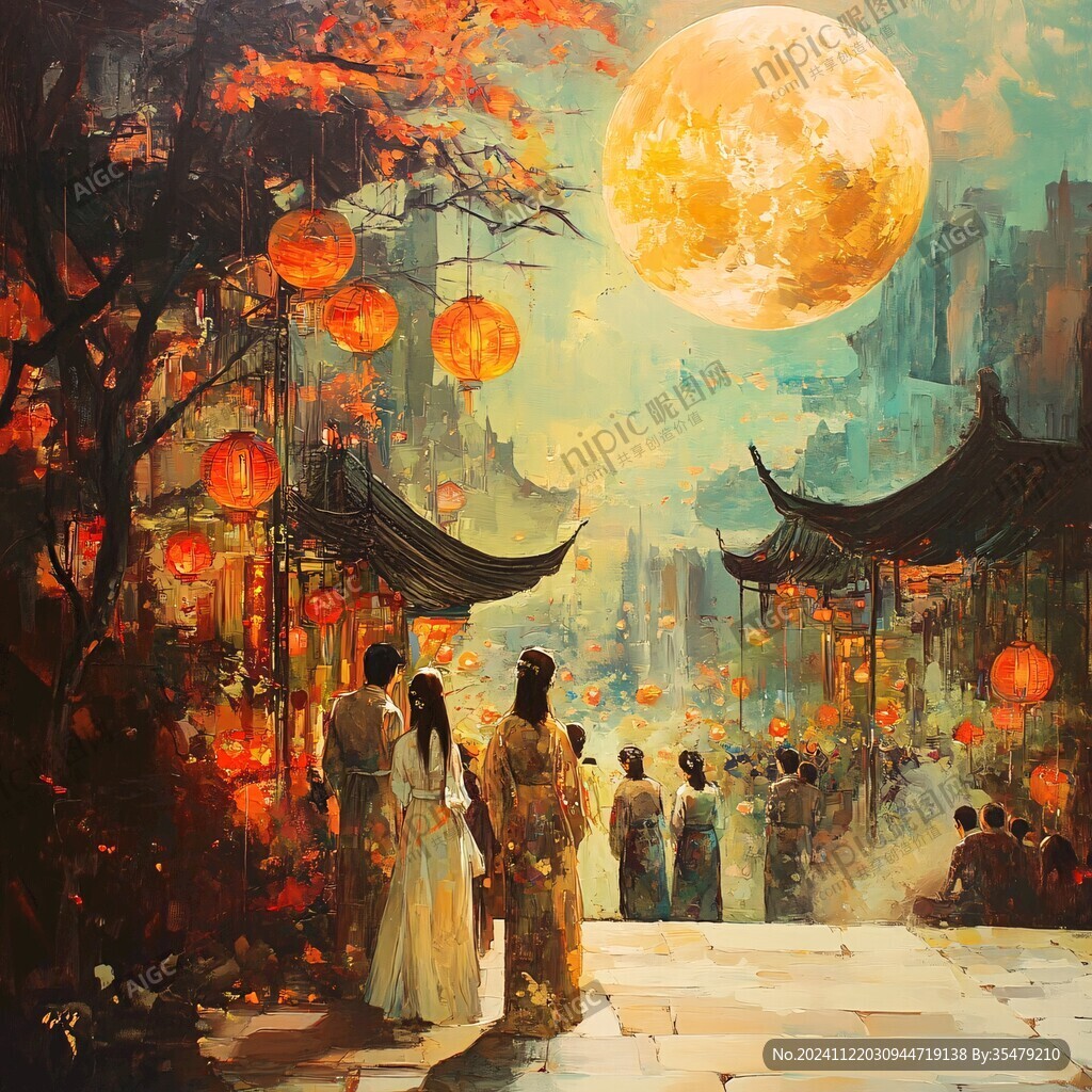 古风场景装饰画