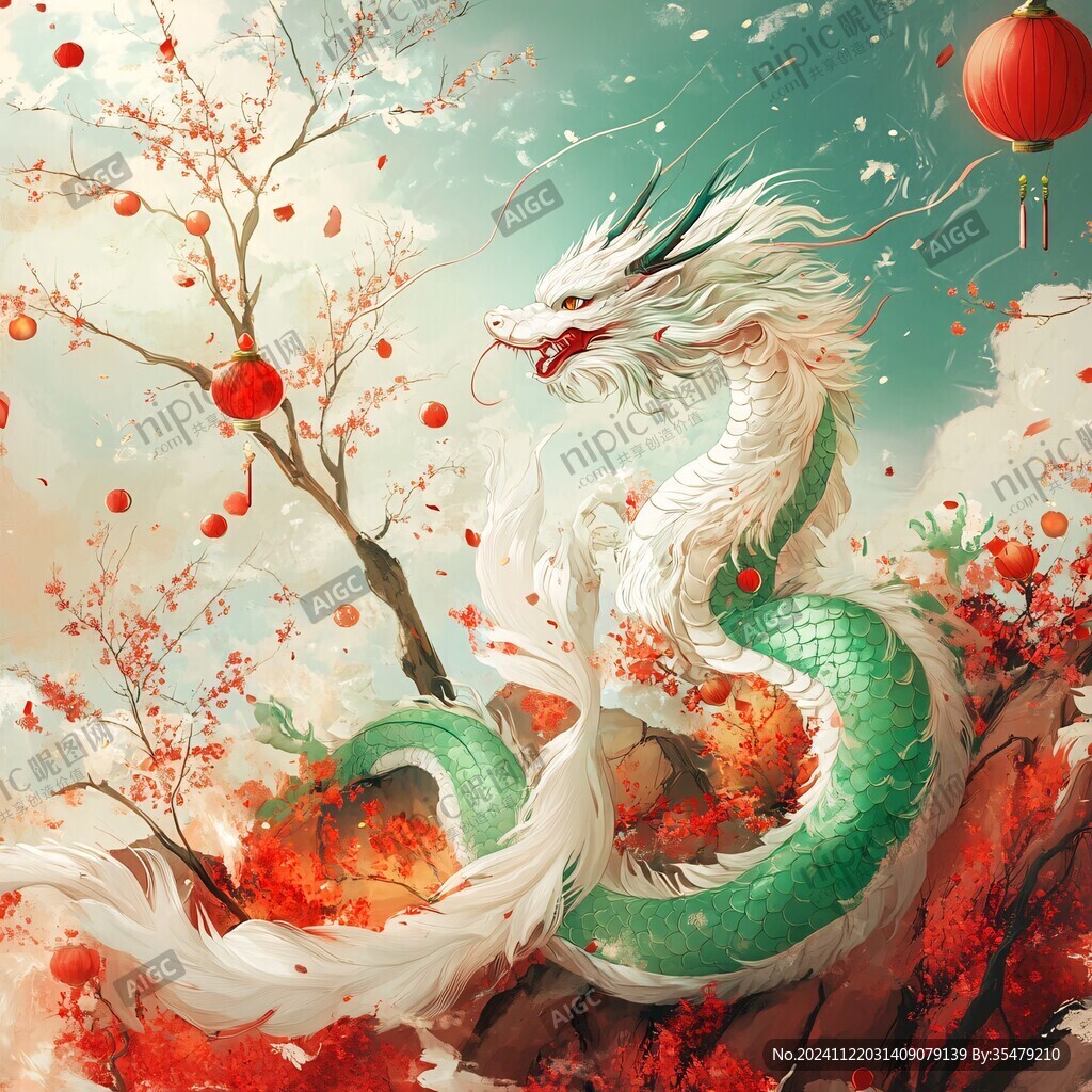 插画龙年插画