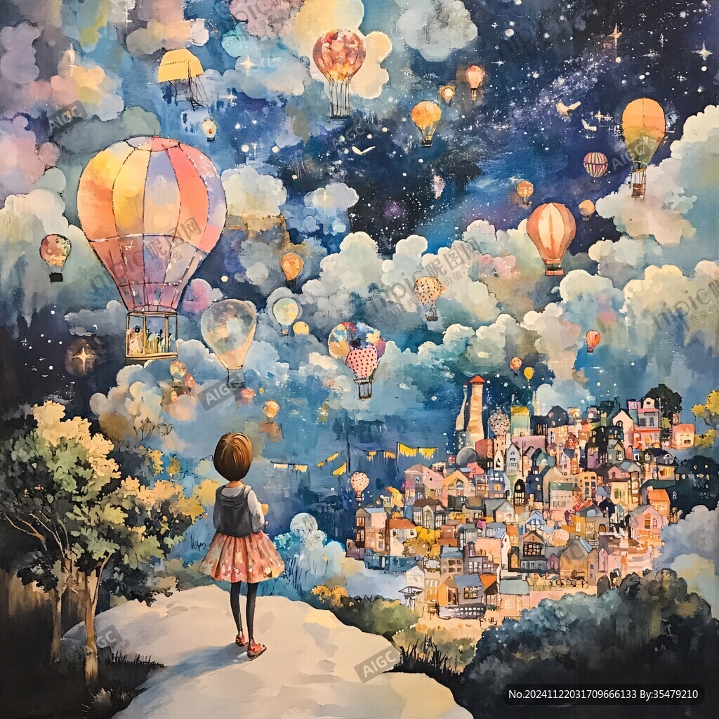 梦幻儿插插画