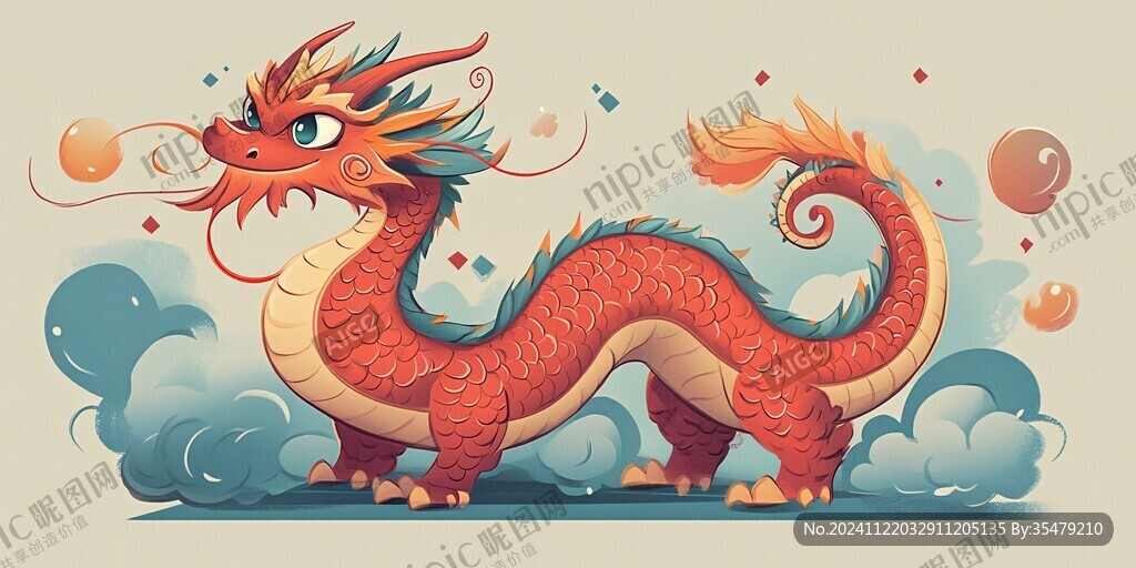 龙年ip插画
