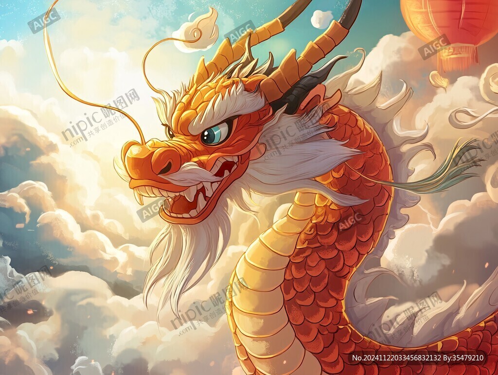 龙年系列插画形象