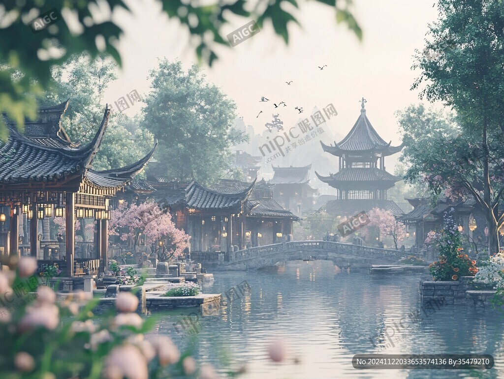 唯美古风场景
