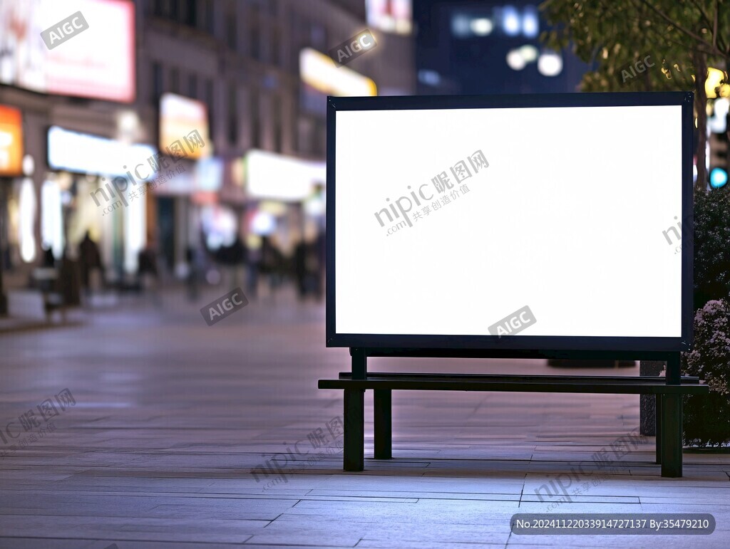 灯箱夜景