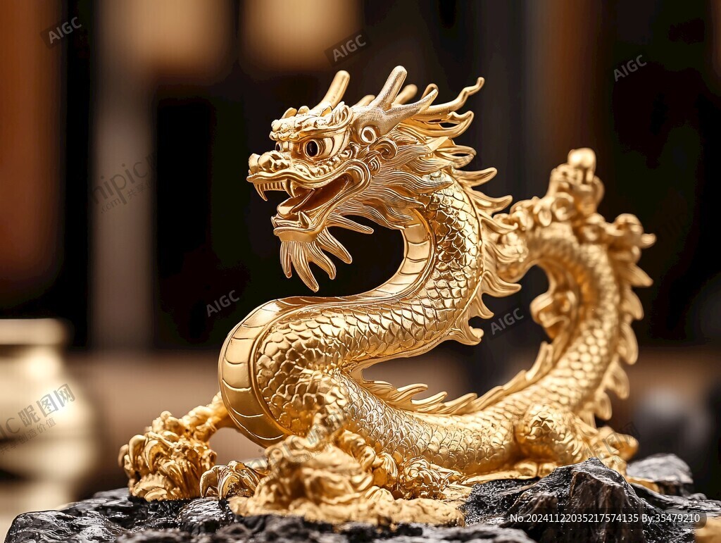 黄金龙摆件