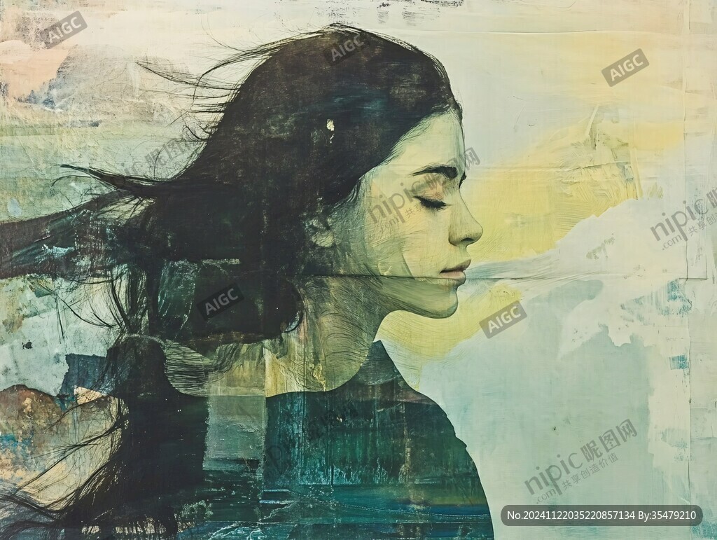 意境画流彩画