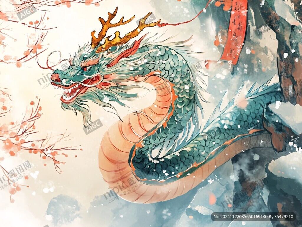 龙年横版插画