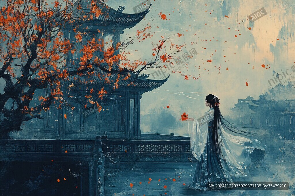 古风人像背景