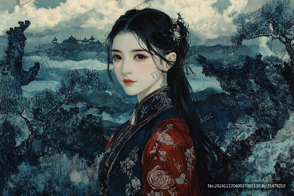 板绘人像