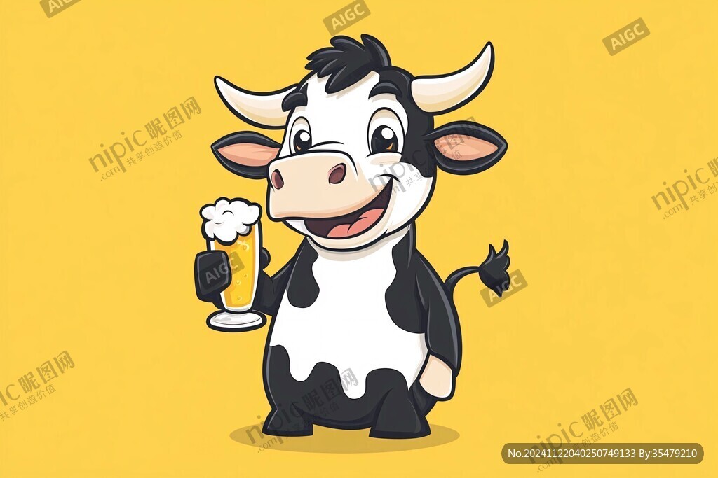 牛初乳卡通形象