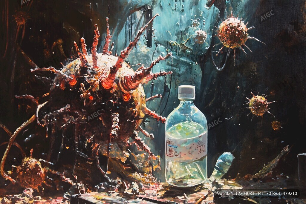 水生物立体画
