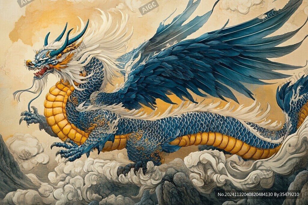 龙包装插画