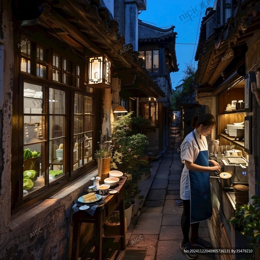 拈花小镇夜景