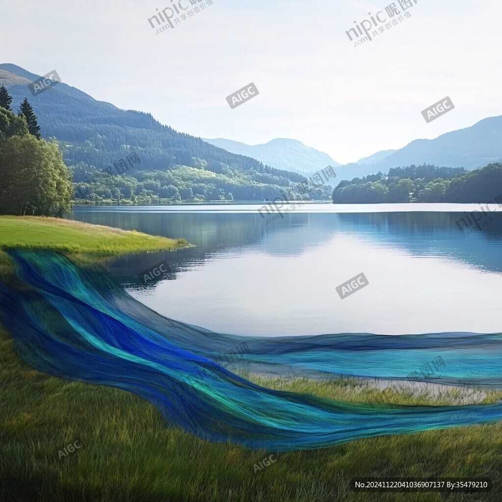 线条动感山河湖海