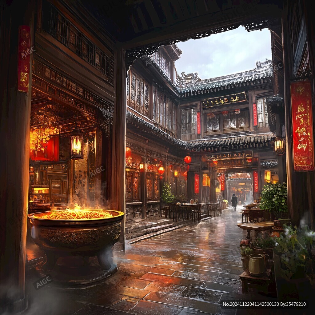 古代酒楼客栈