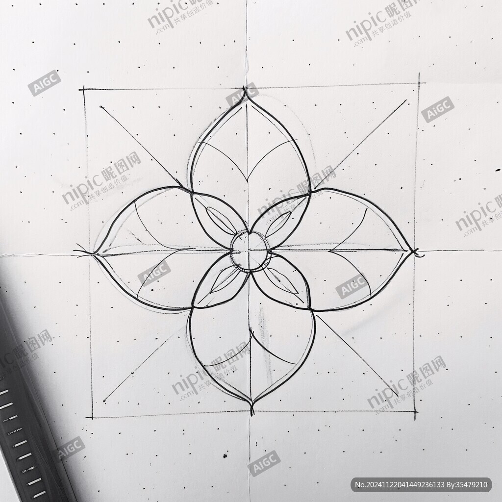 六瓣花主体造型