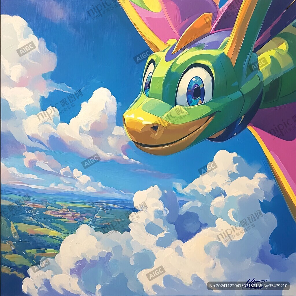 飞龙在天插画