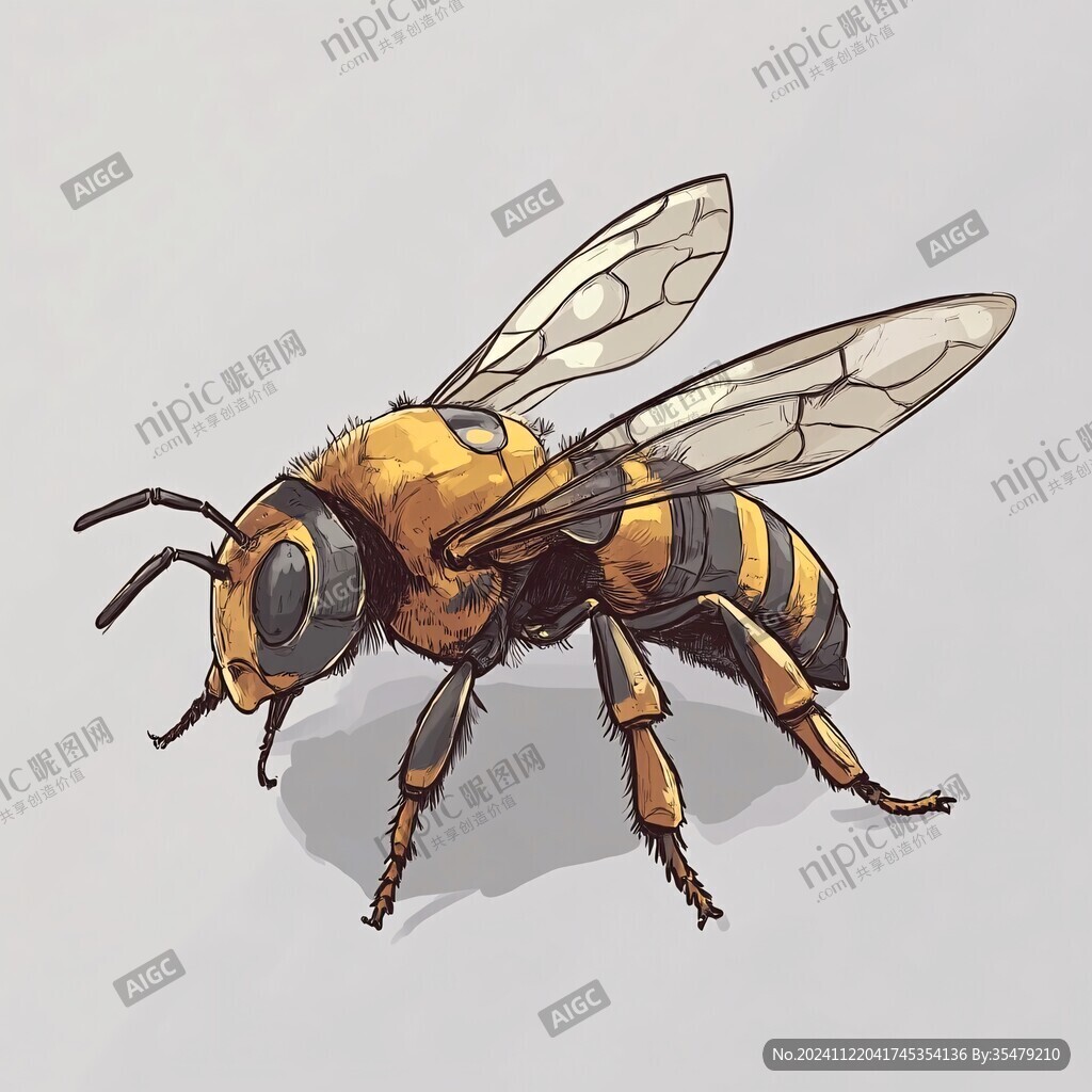 土蜂插画