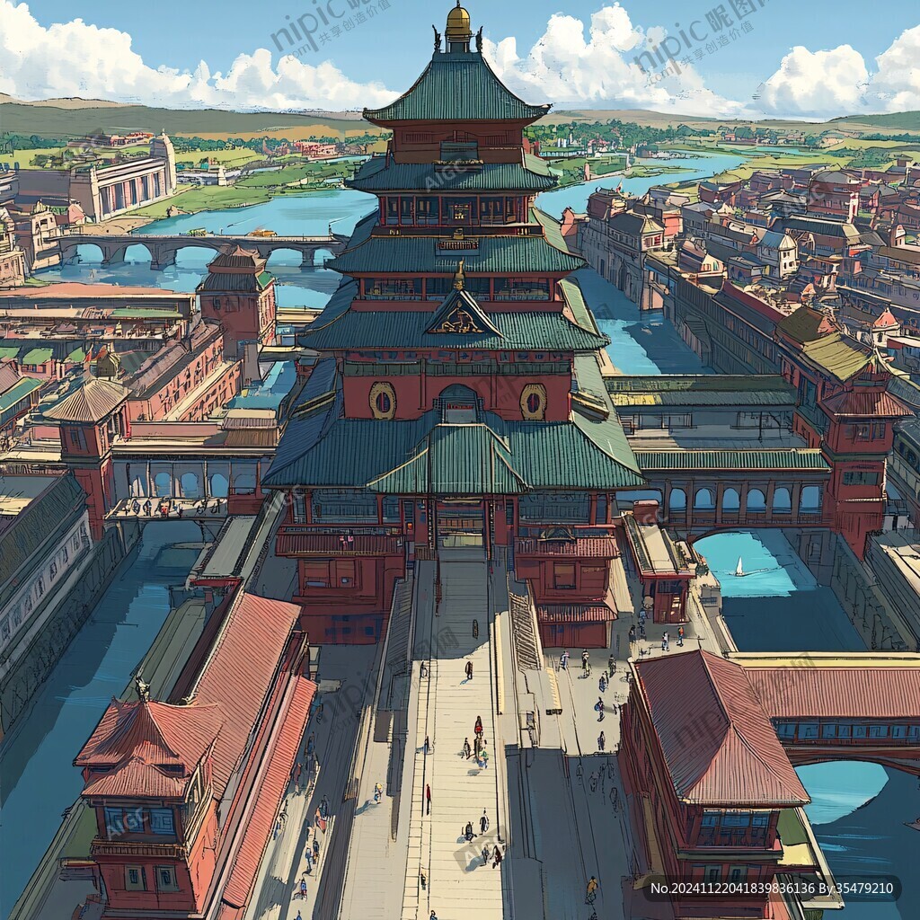横店插画