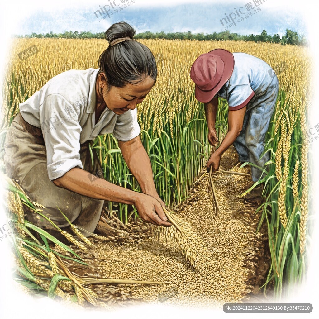 努力工作粮食系列作品