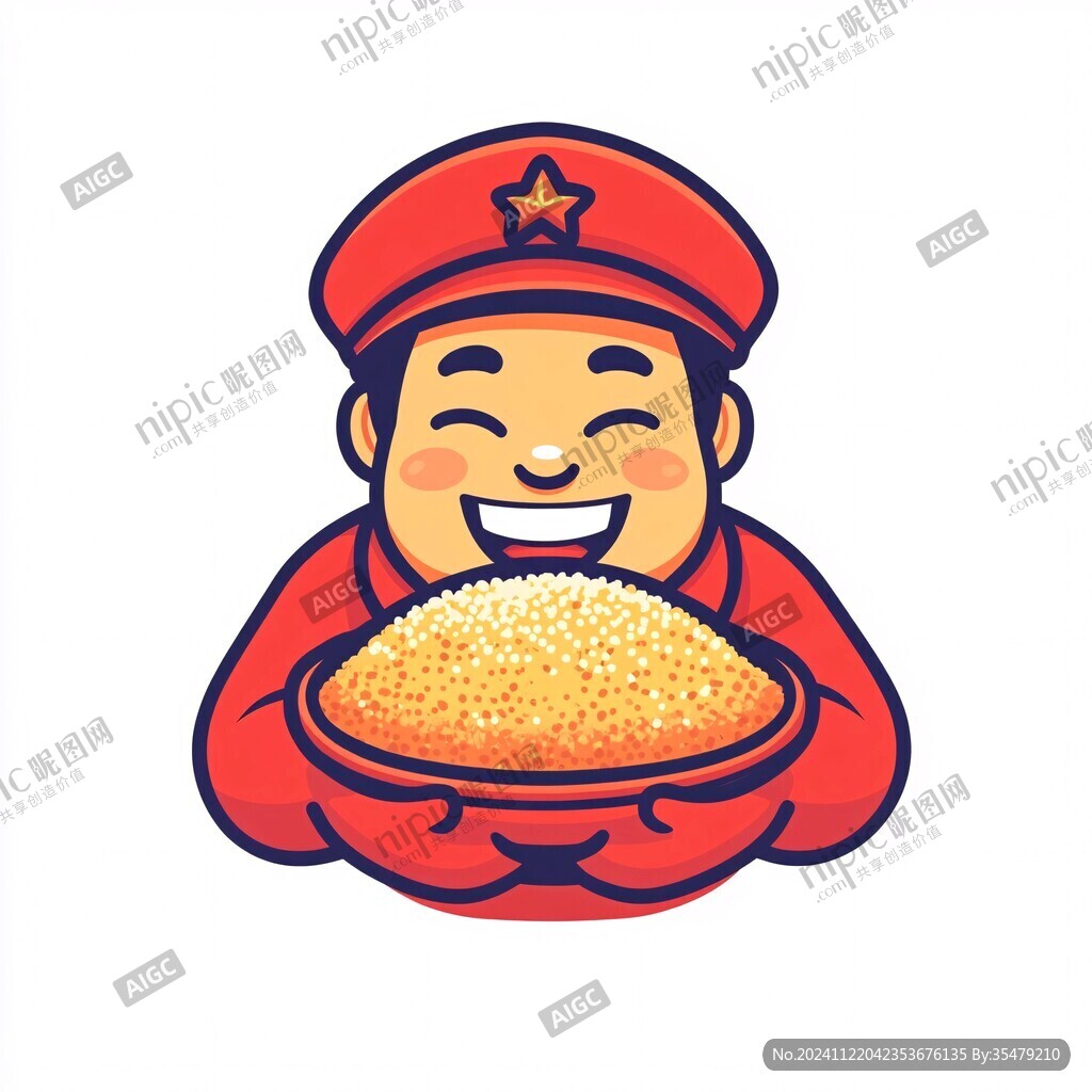 武大郎烧饼插画