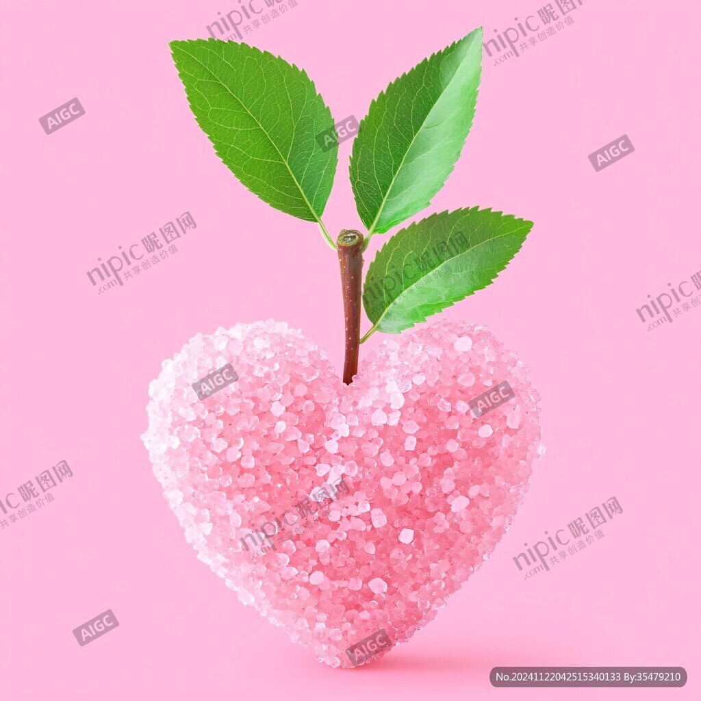 桃心情人节素材
