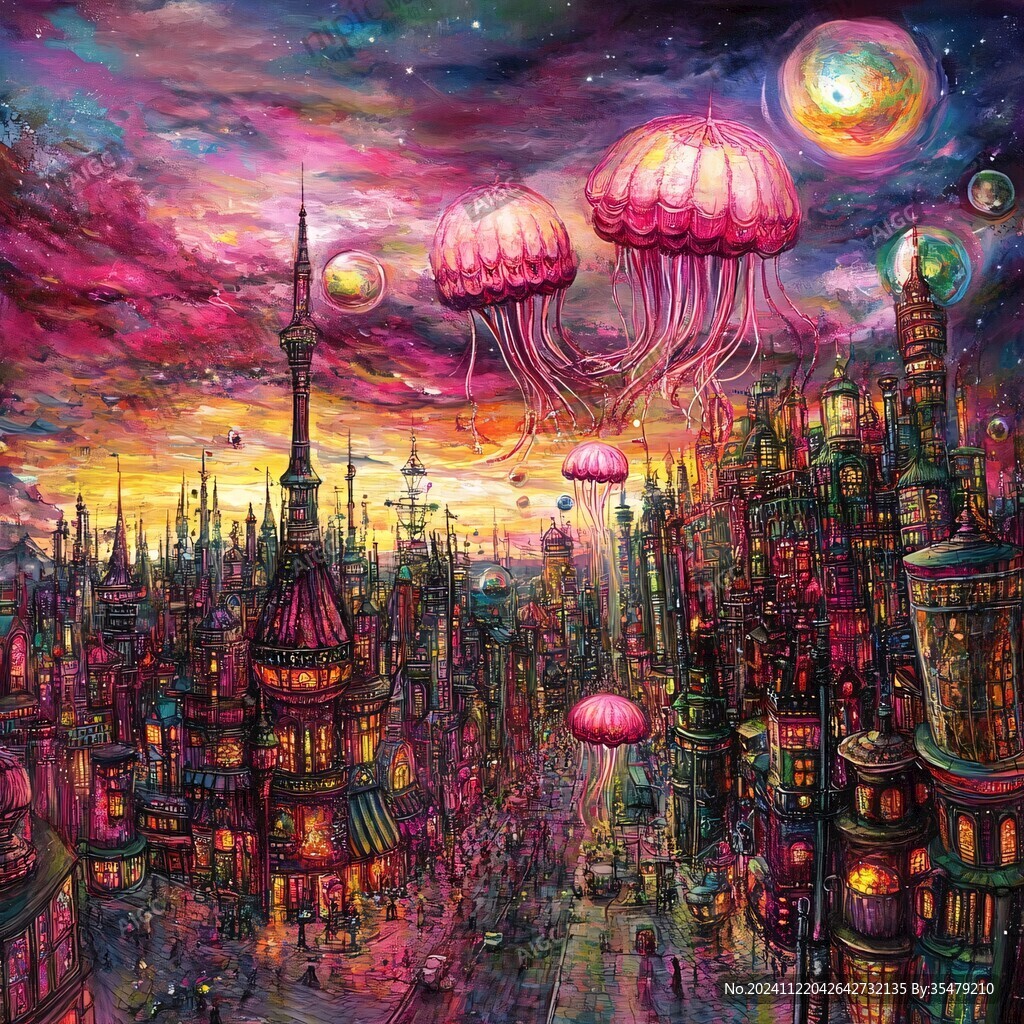 虚浮的世界绘画