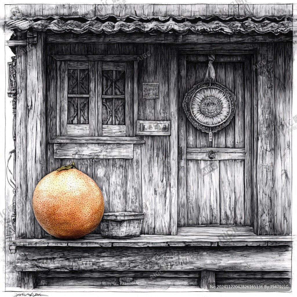 大红柑手绘插画设计