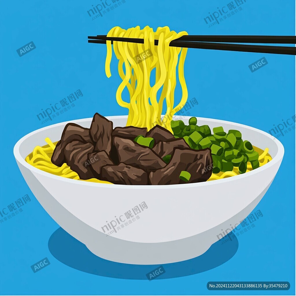 碗豆面插画