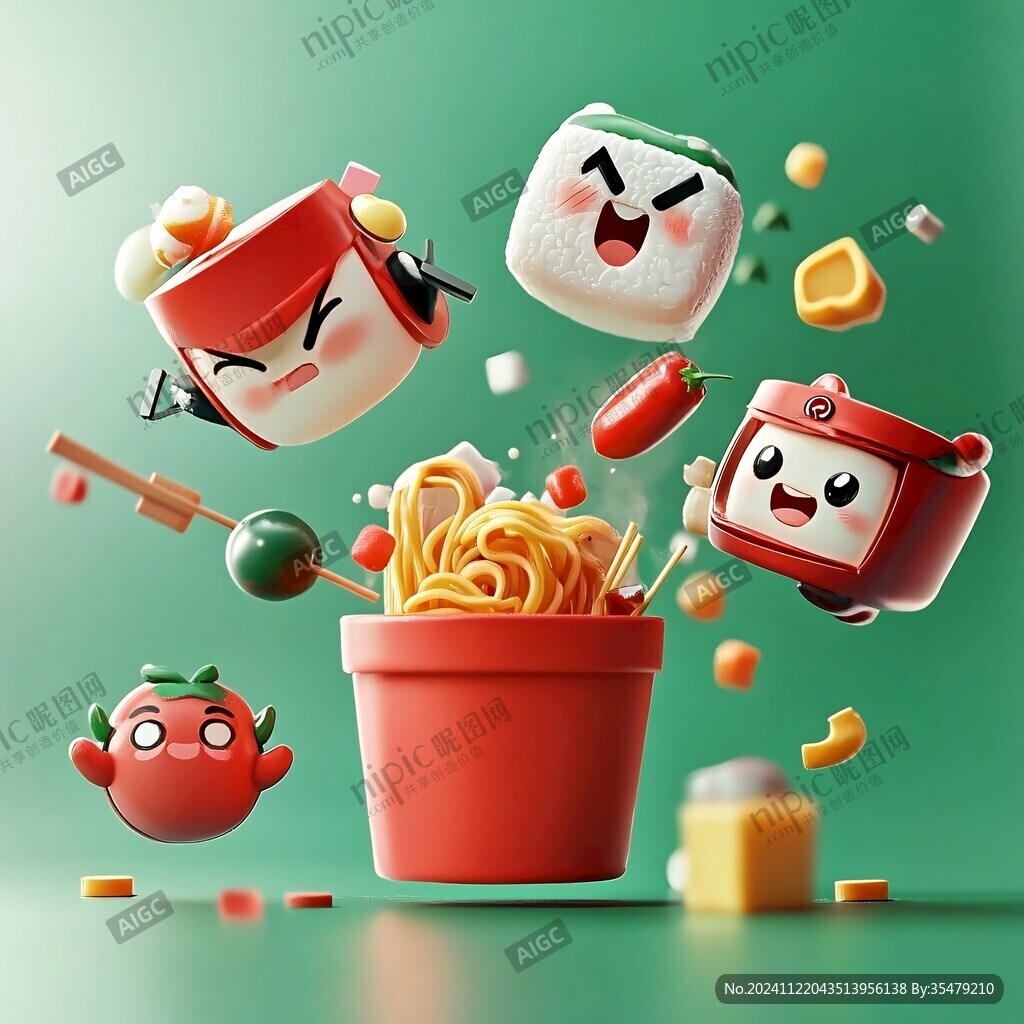 卡通泡面吉祥