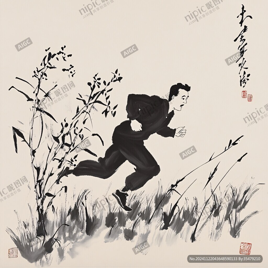 赶黄草绘画