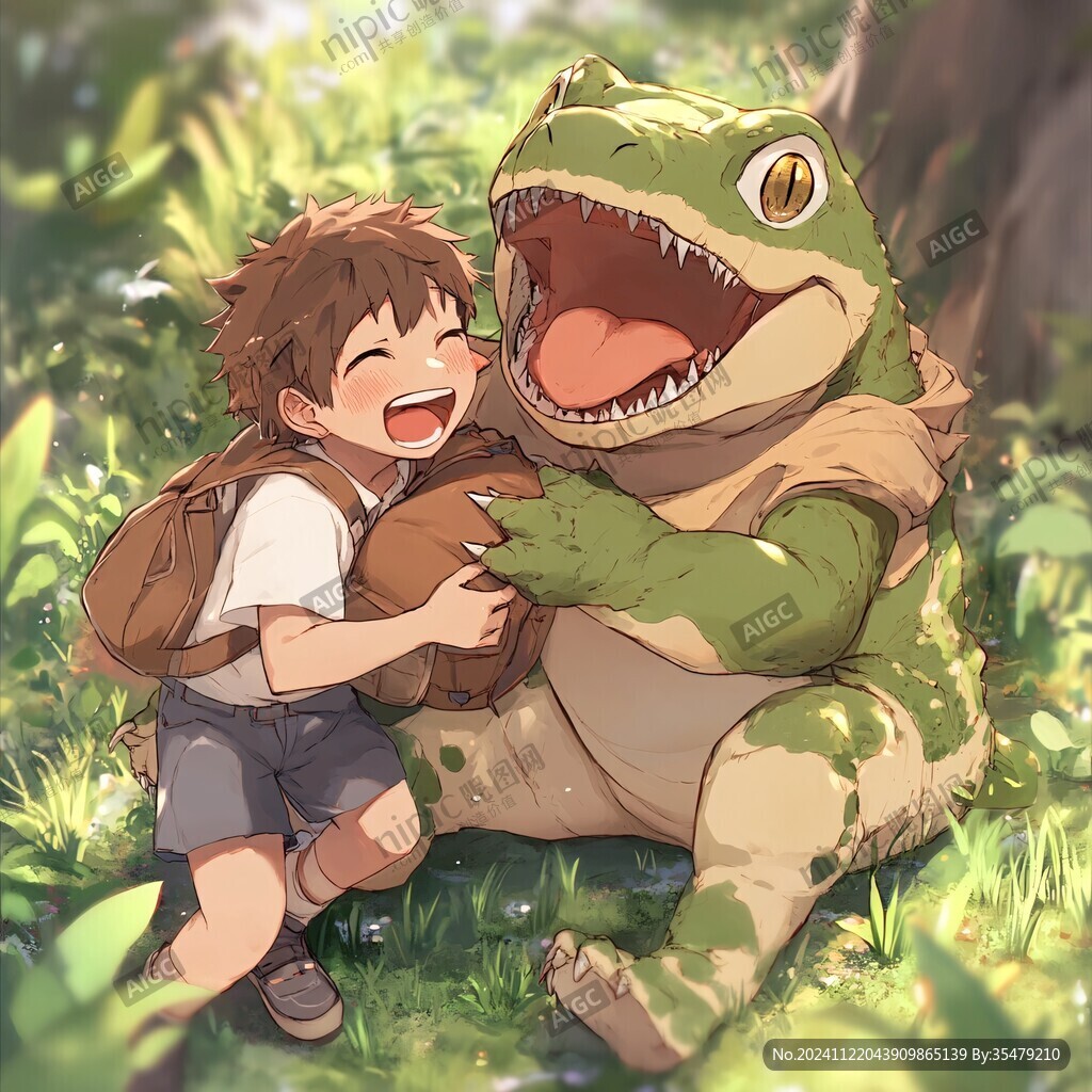 保护幼崽看护小恐龙