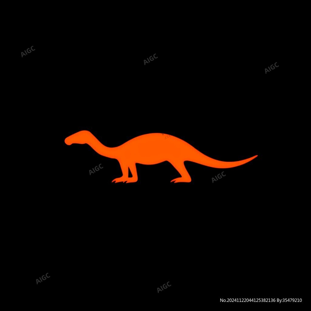 恐龙剪影logo