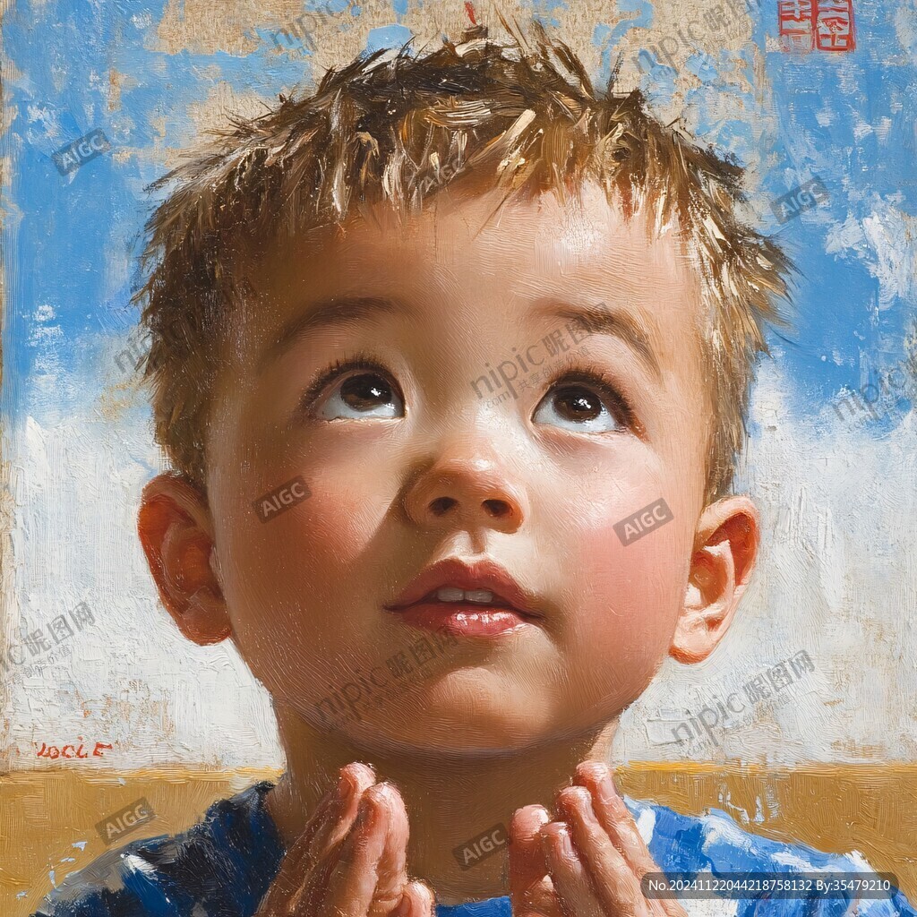 小朋友油画