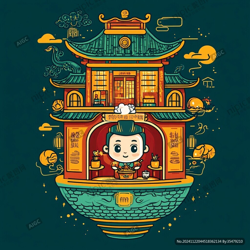 福星文创插画