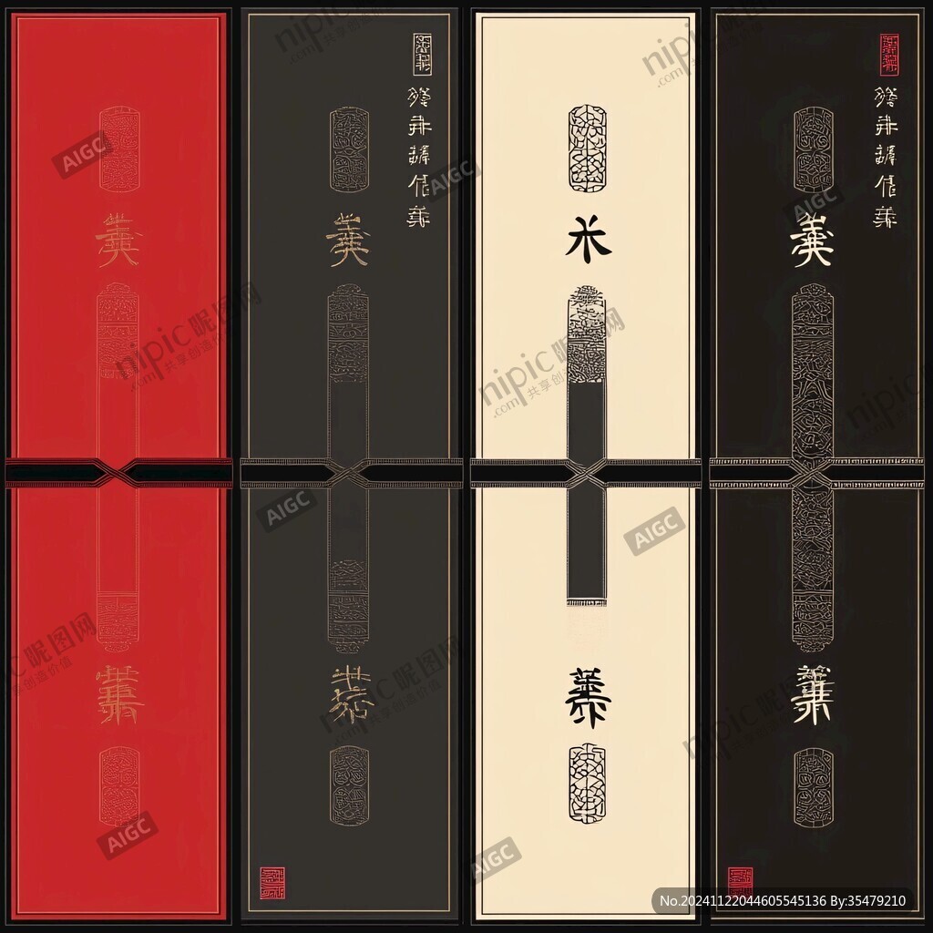 新中式书签