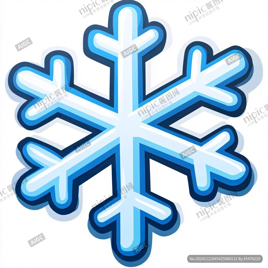 雪花字体设计