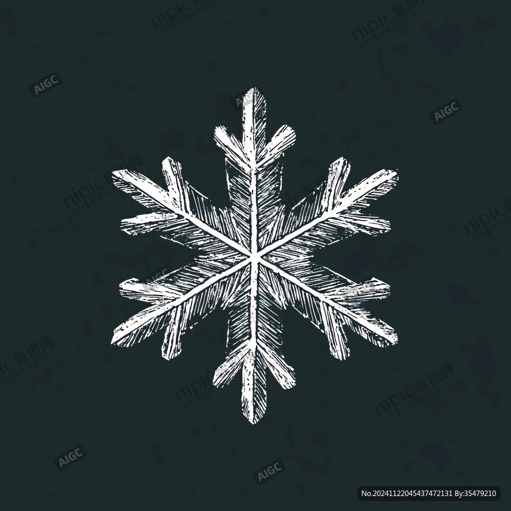 雪花画