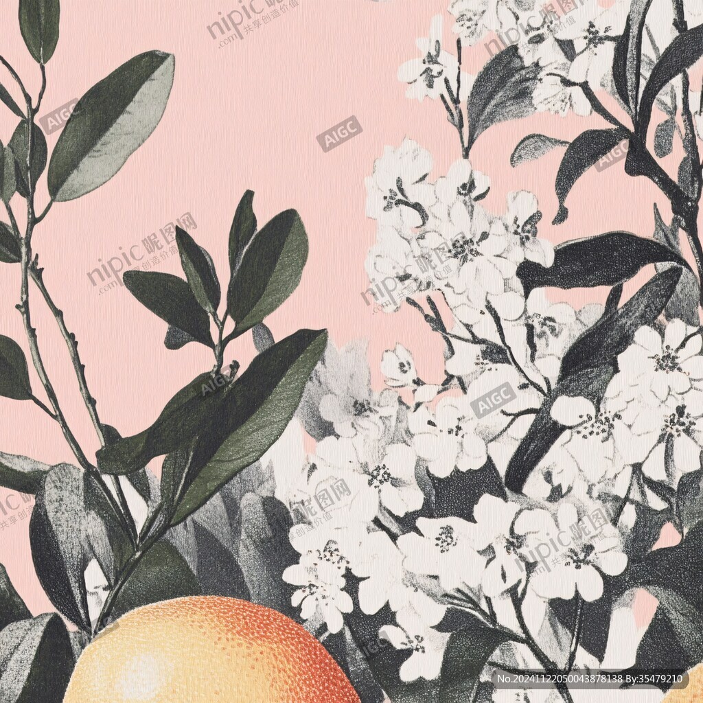 砂糖橘插画设计
