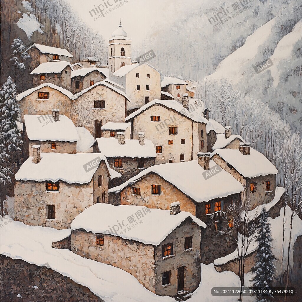 雪村油画