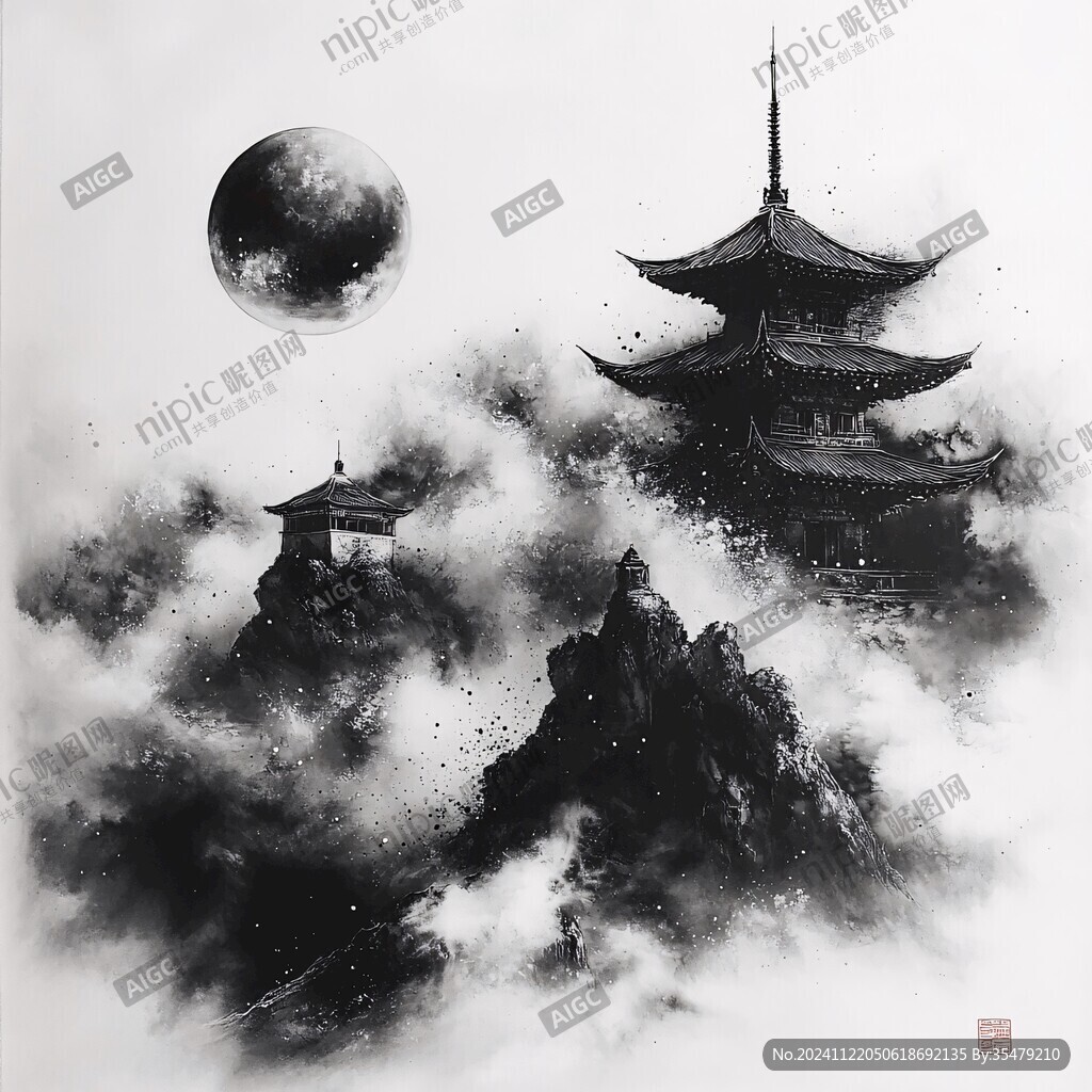 水墨城隍阁