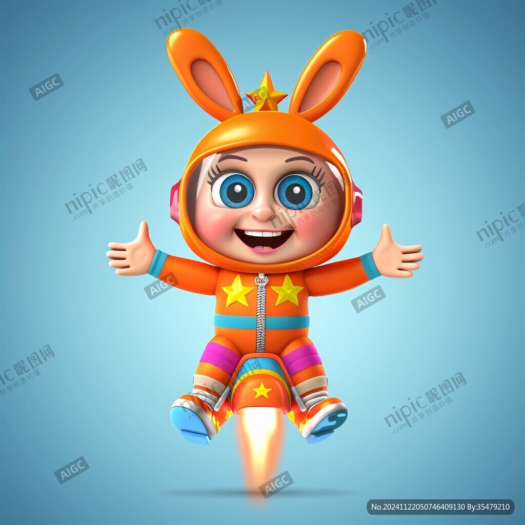 宇航员卡通兔