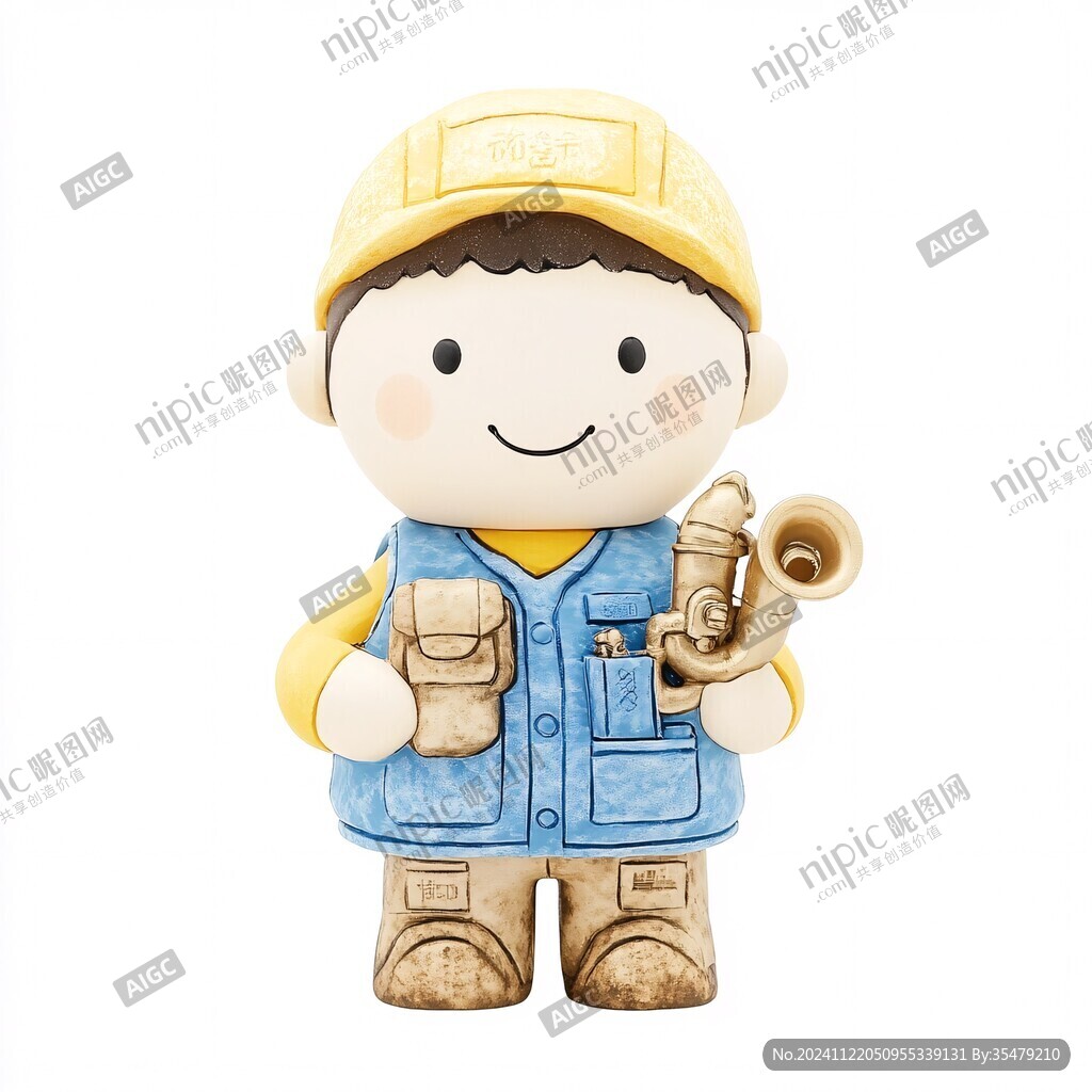 泥工仔摆件