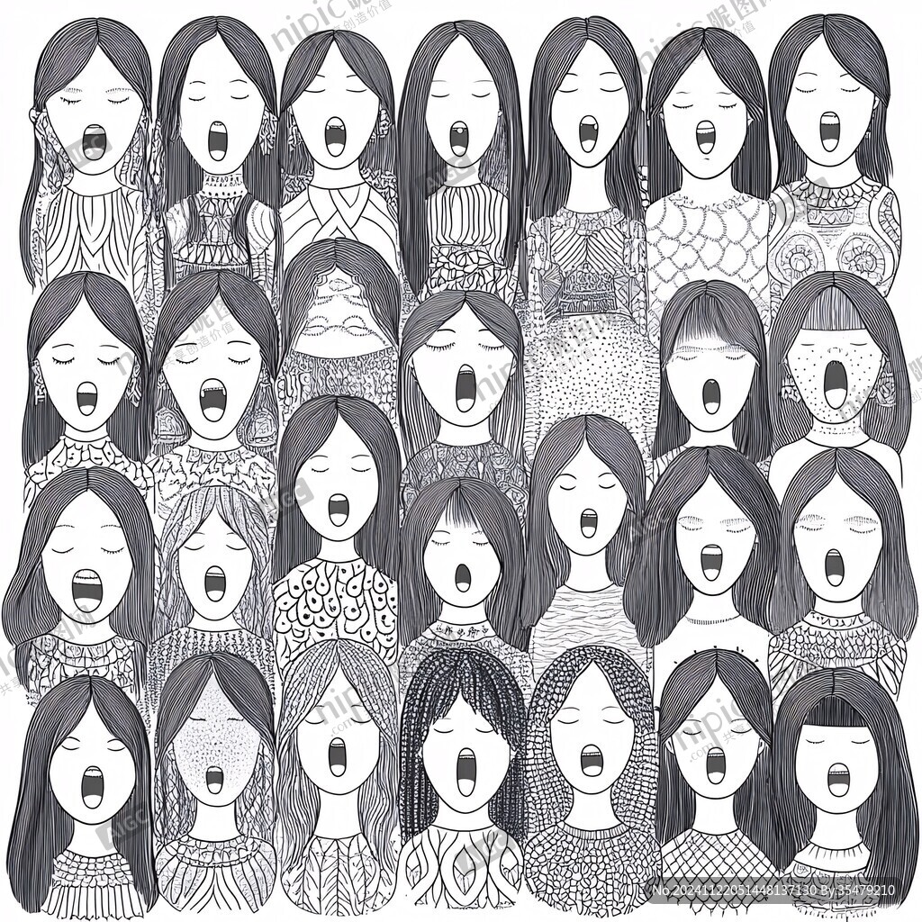 人物情绪插画
