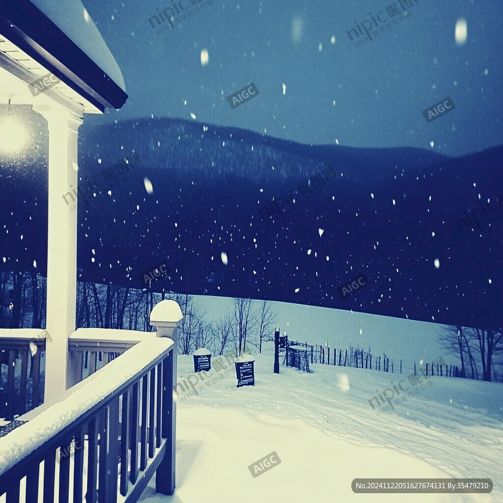 意境雪场景