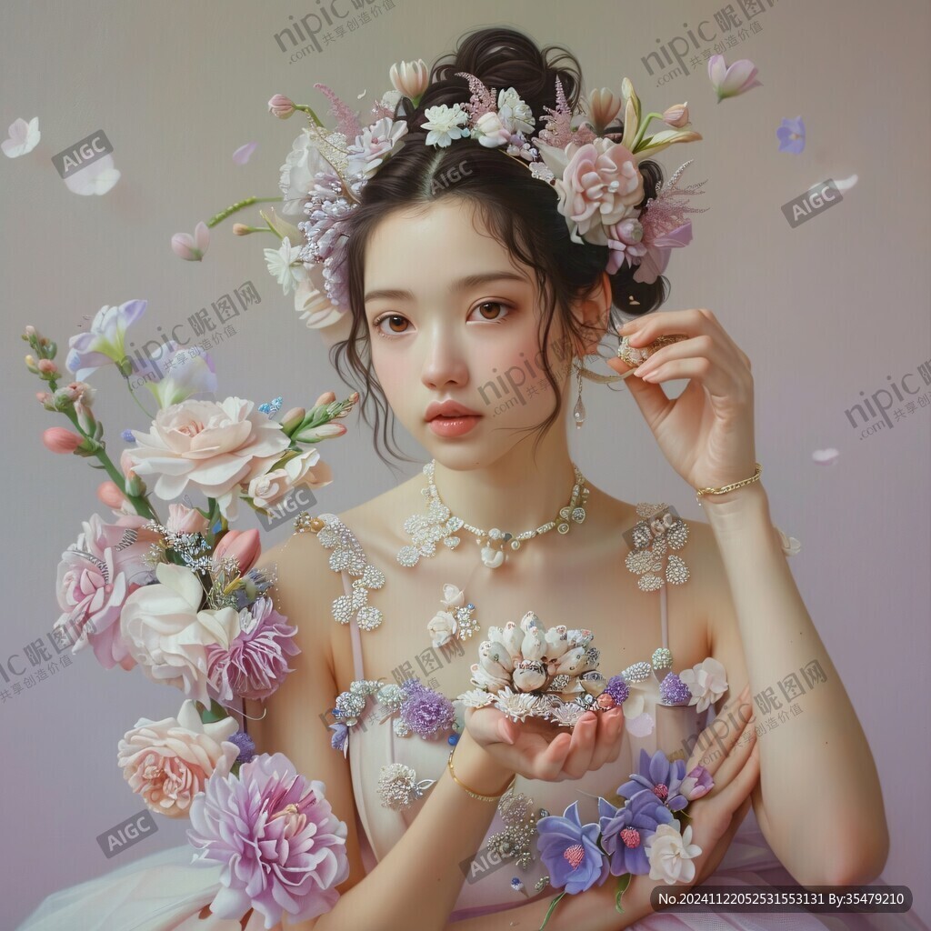 花鸟少女