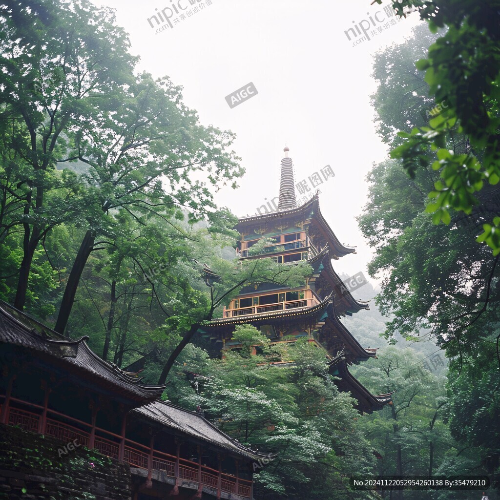 雨后天目山