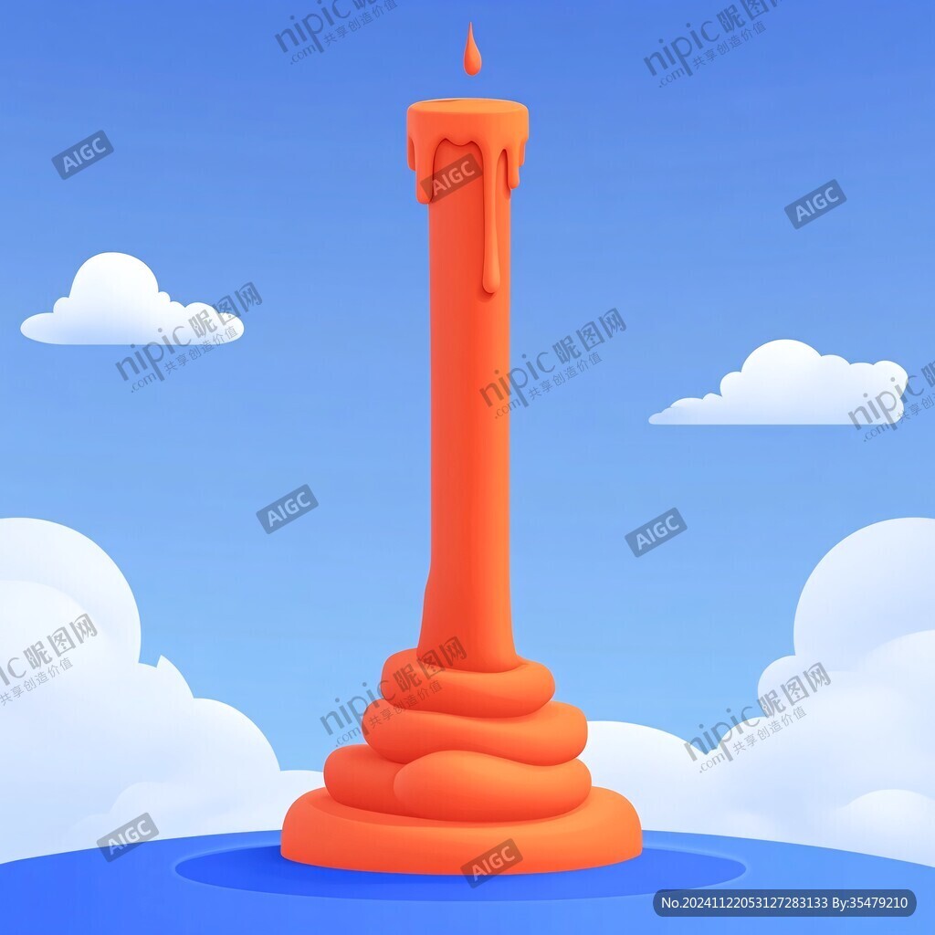 防洪纪念塔插画